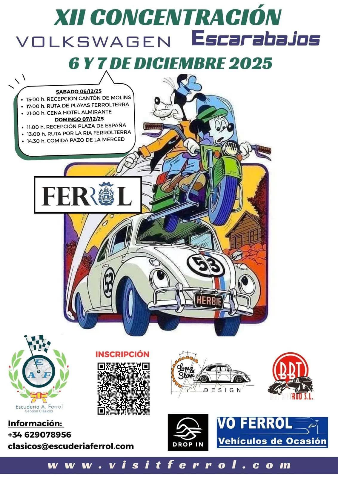 XIII Concentración Volkswagen Escarabajo Ferrol 2026