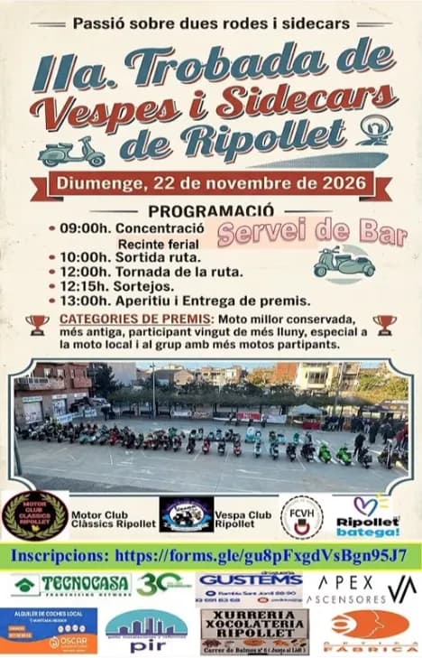 2 Trobada de Vespes, Sidecars i Lambretes de Ripollet